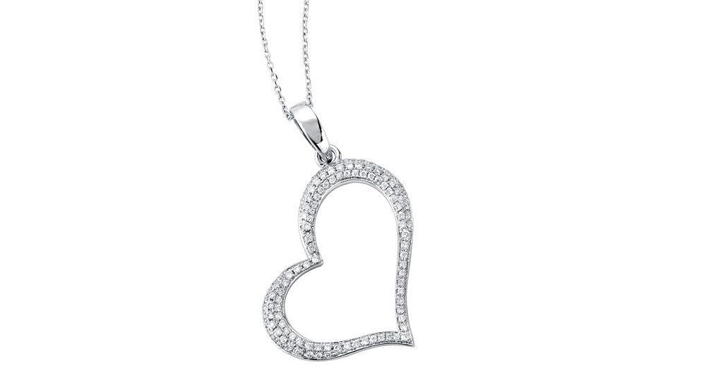 Heart Shape Diamond Designer Pendant